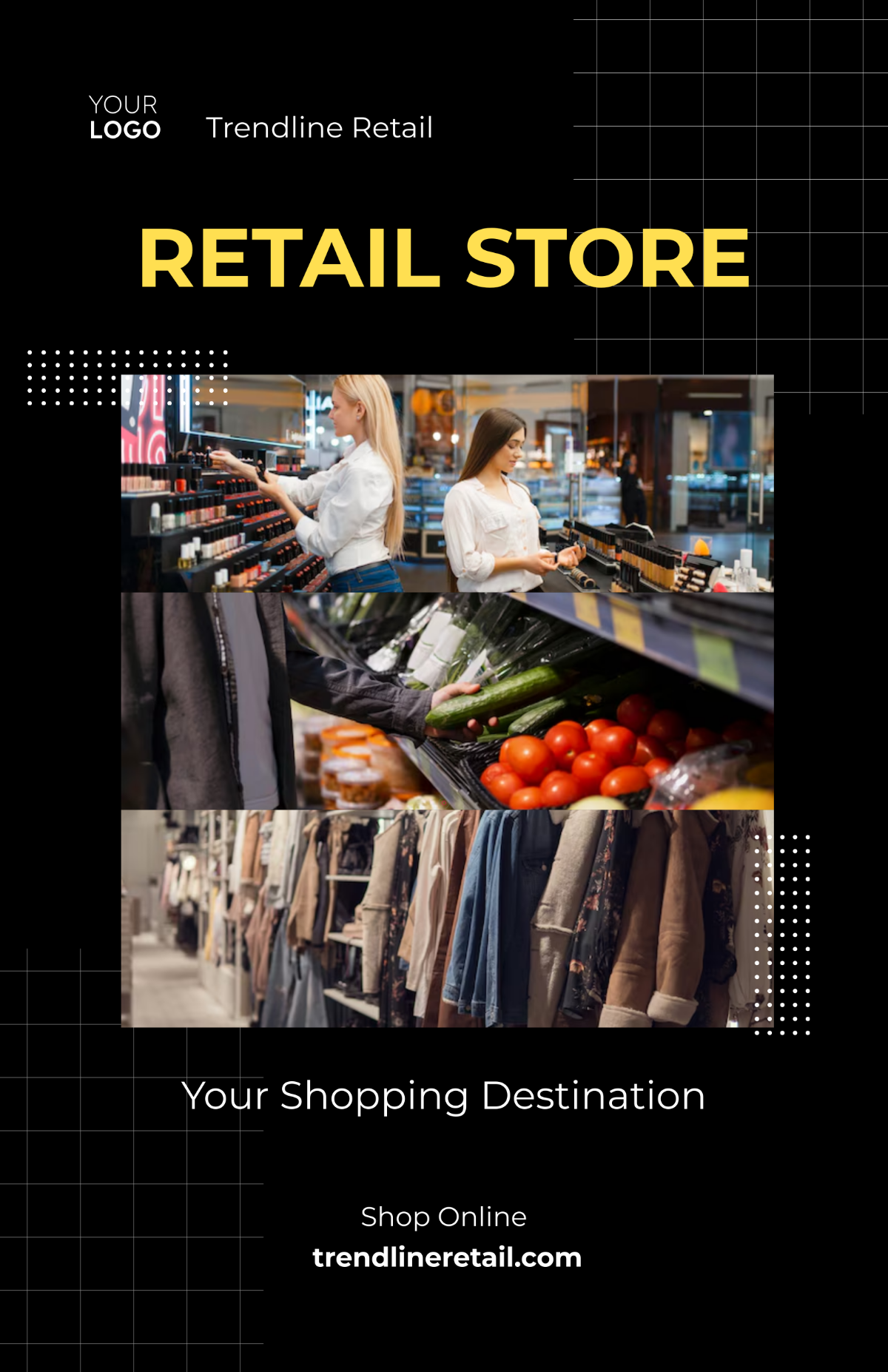 Free Modern Retail Store Poster Template