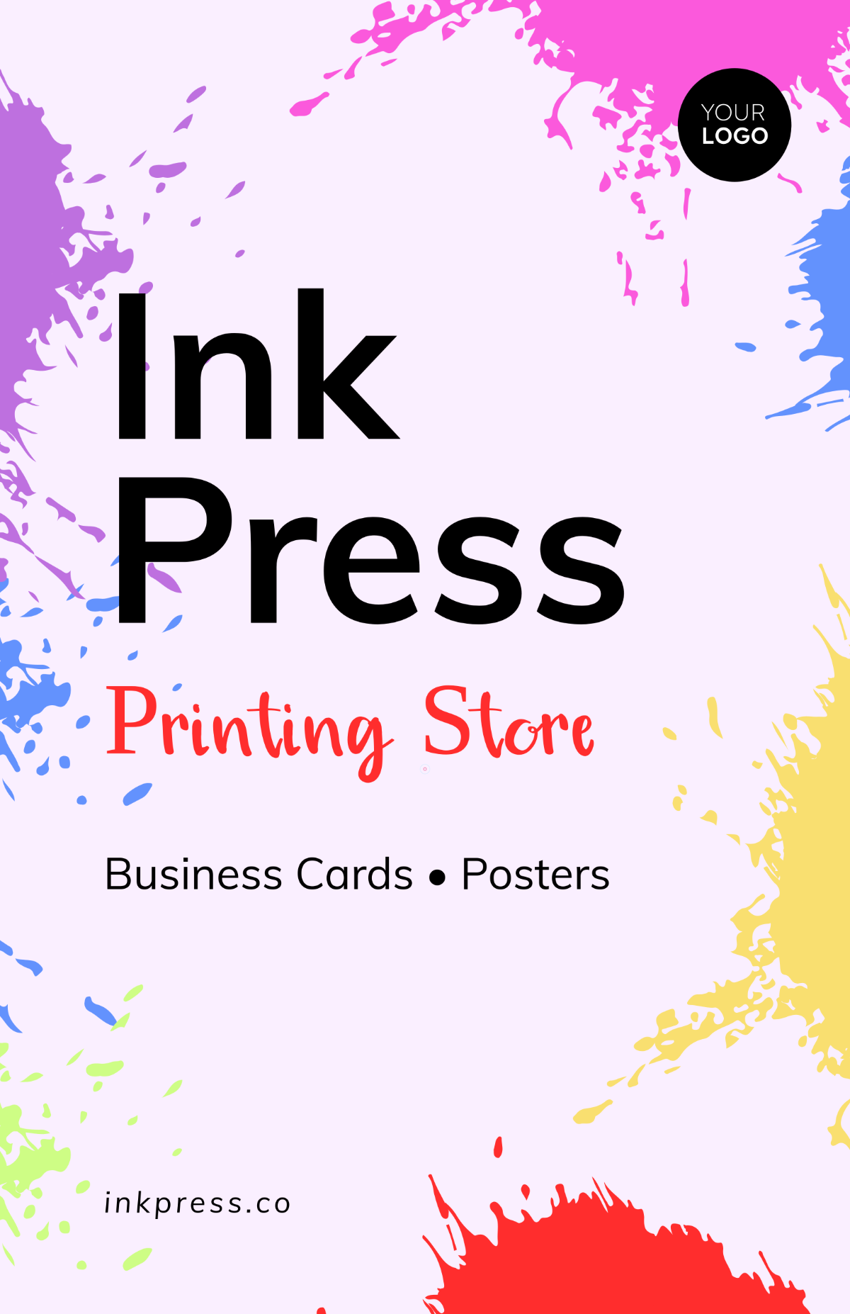 Free Printing Store Poster Template