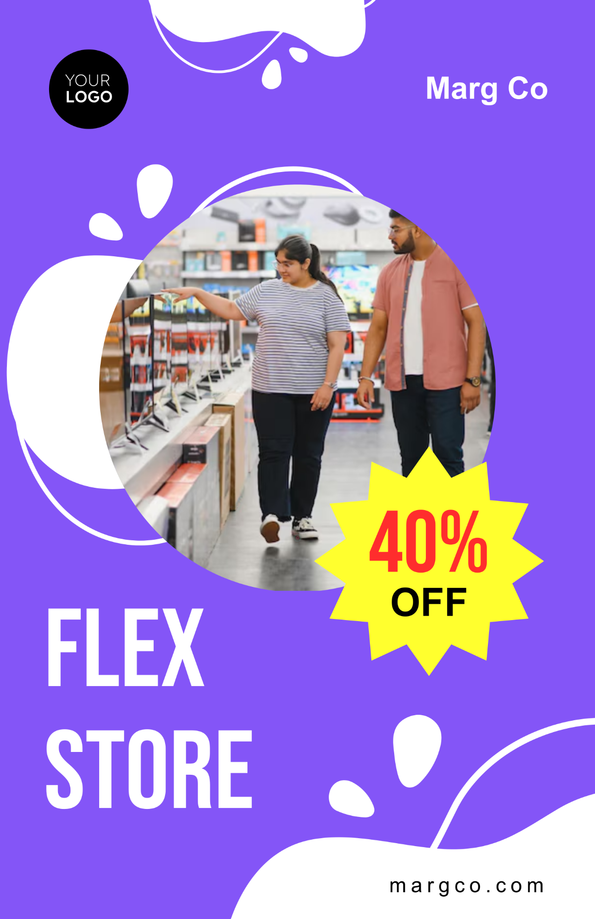 Free Flex Store Poster Design Template