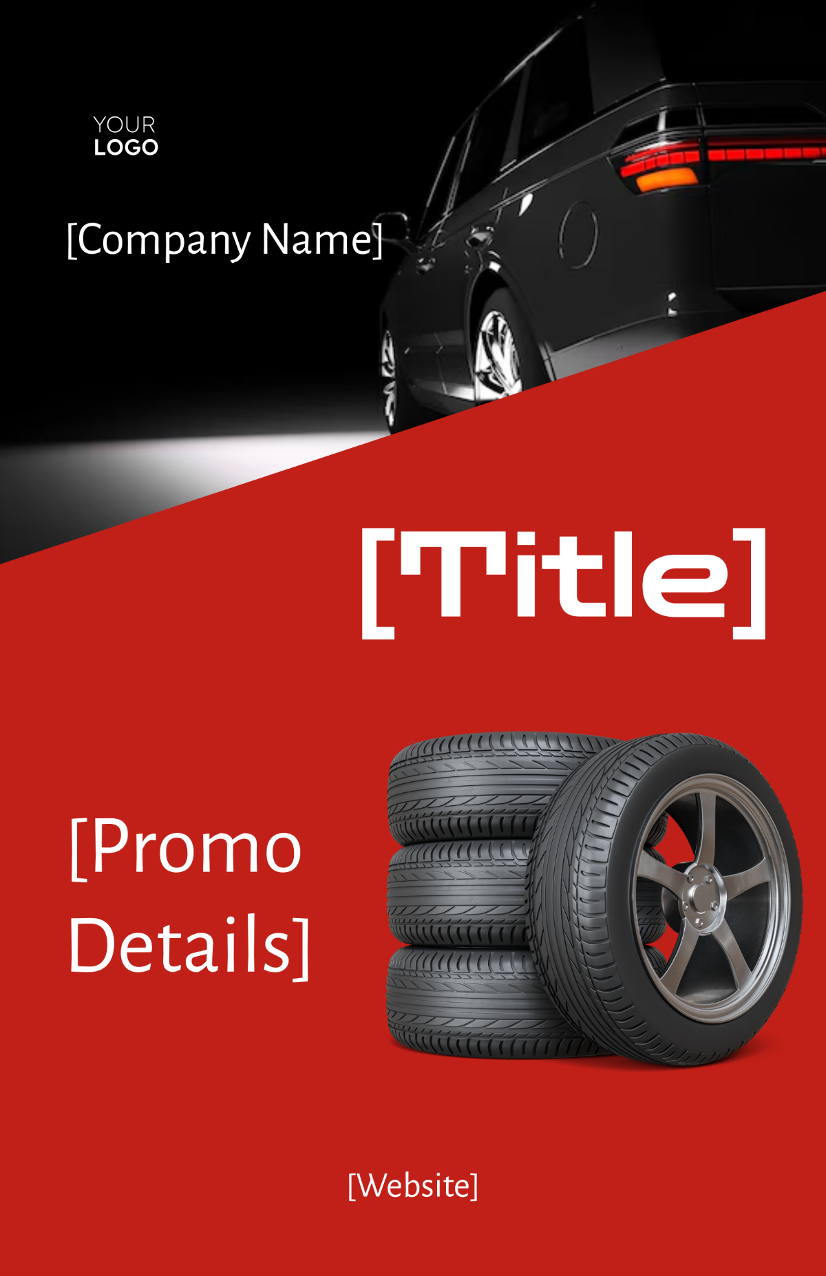 Free Blank Car Store Poster Template