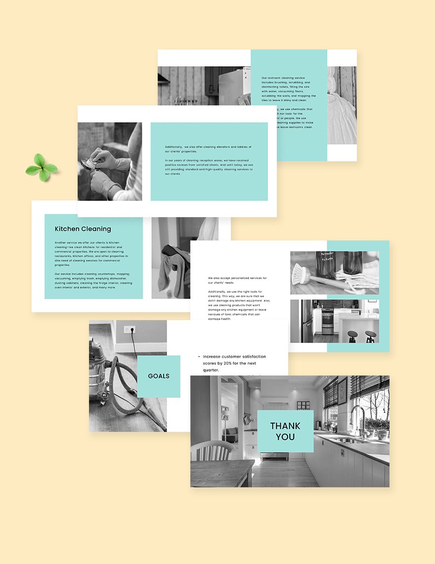 Janitorial Cleaning Services Presentation Template