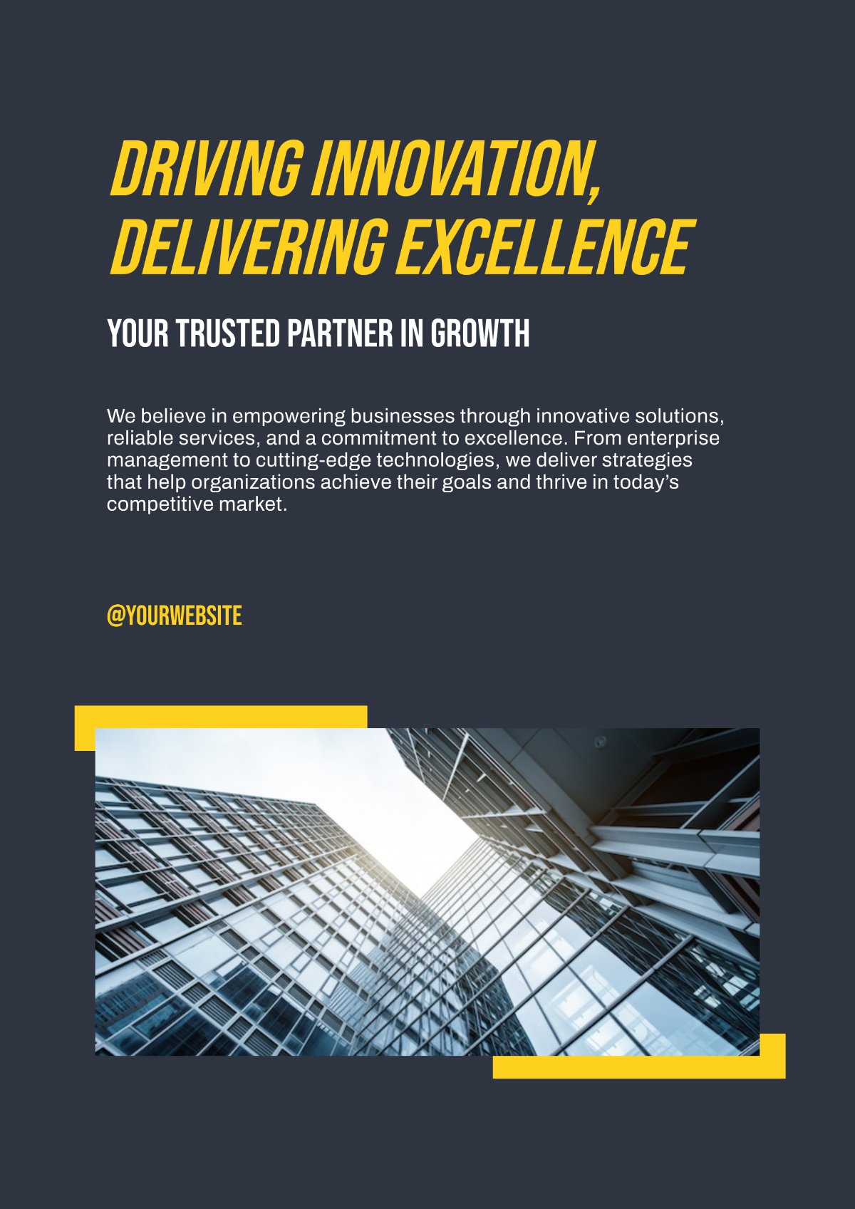 Free Company Enterprise Poster Template to Edit Online