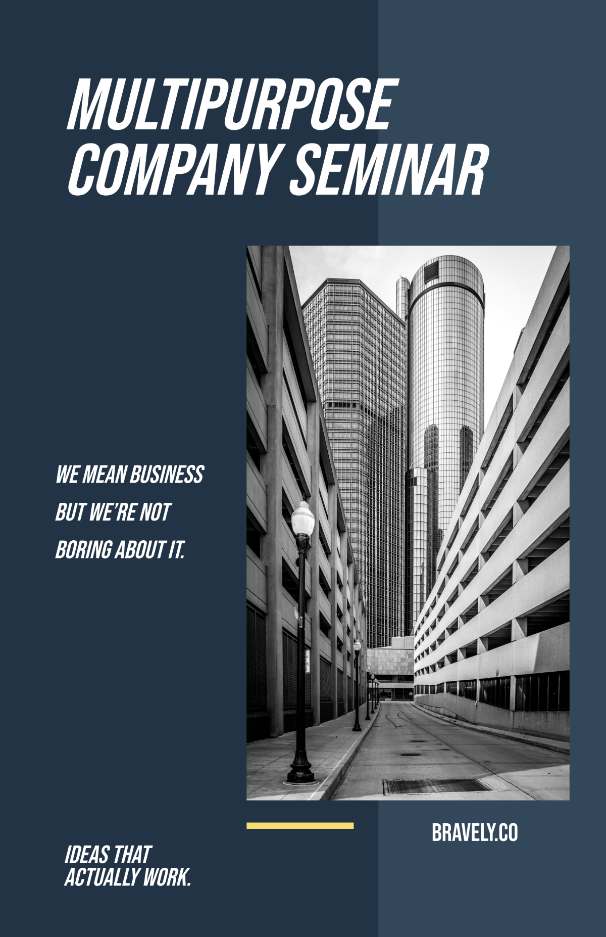 Free Multipurpose Company Poster Template to Edit Online