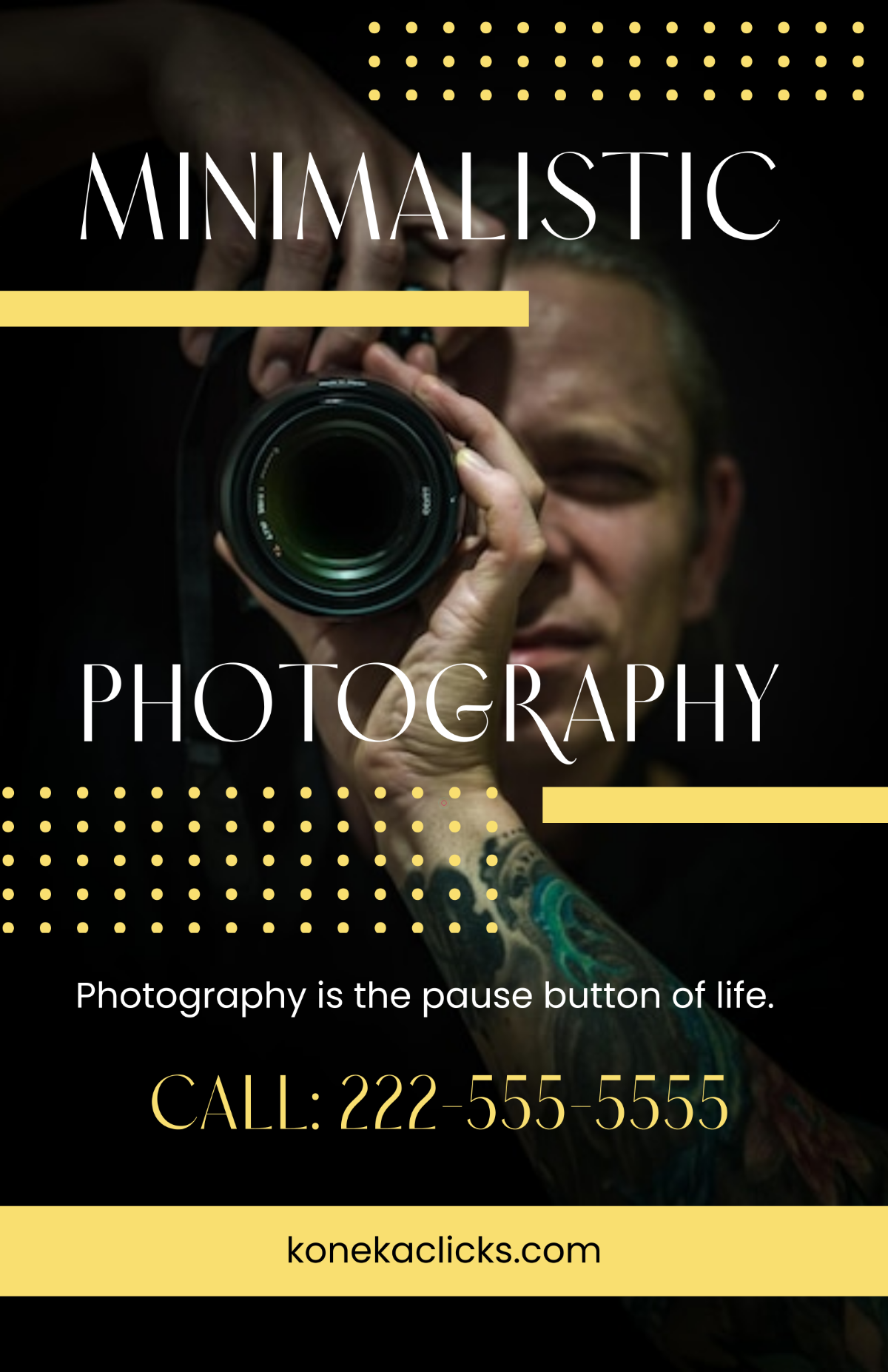 Free Minimalistic Photography Poster Template
