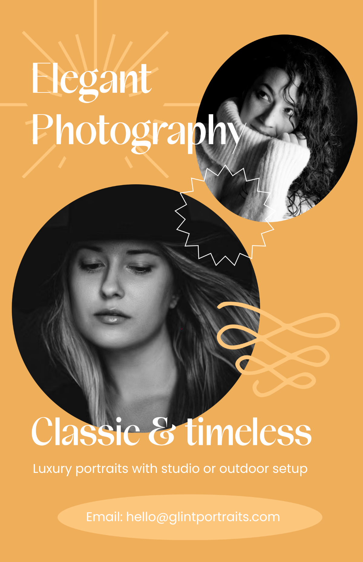 Free Elegant Background Photography Poster Template