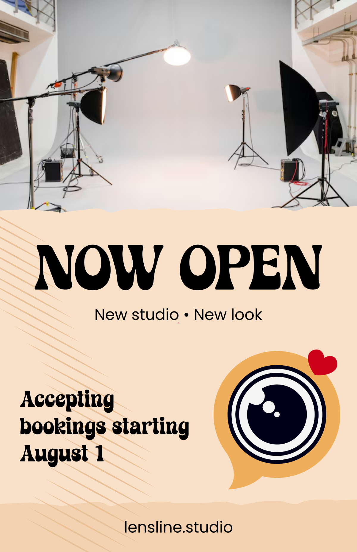 Free Photography Announcement Poster Template