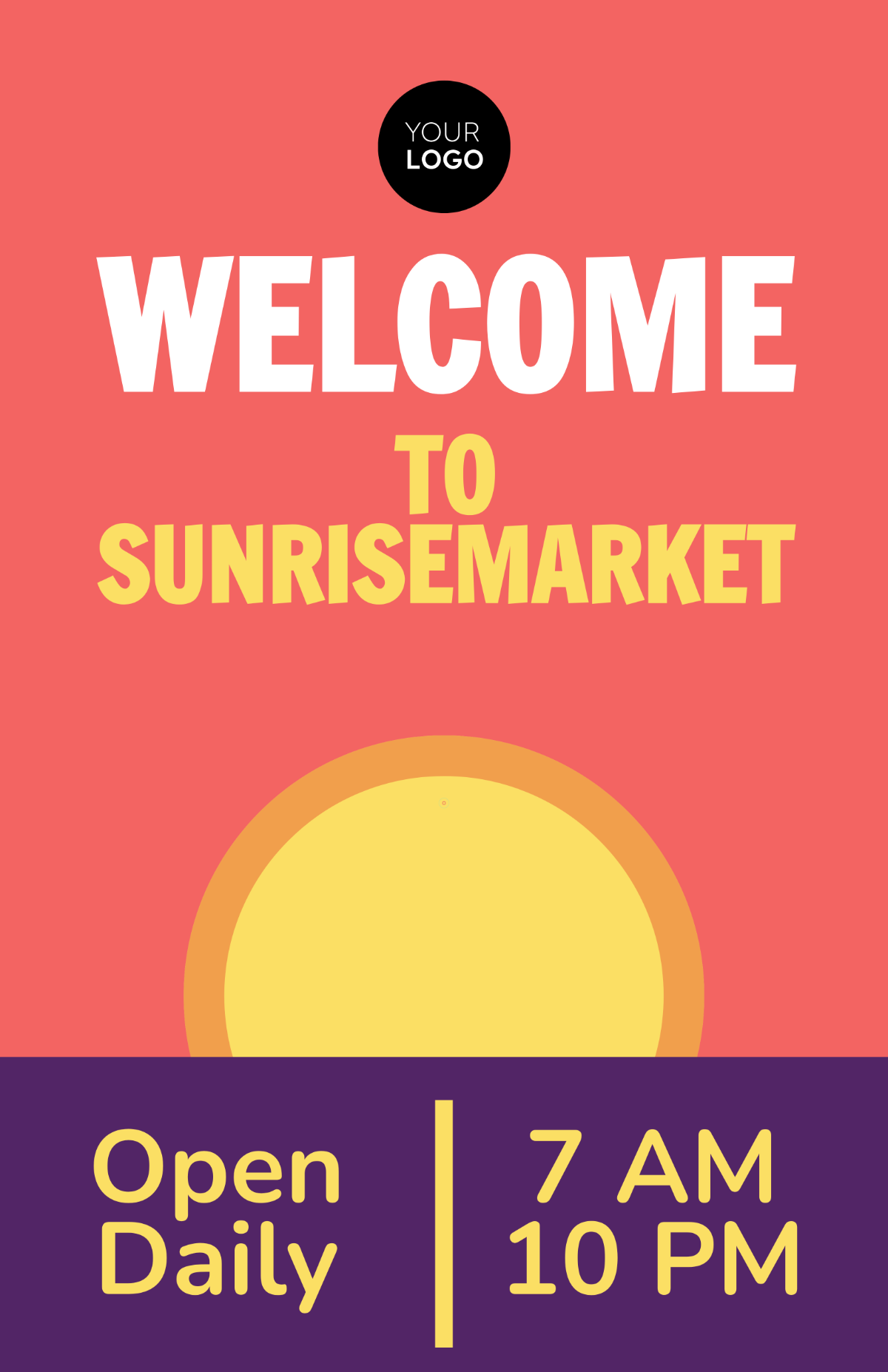 Free Store Signage Poster Template