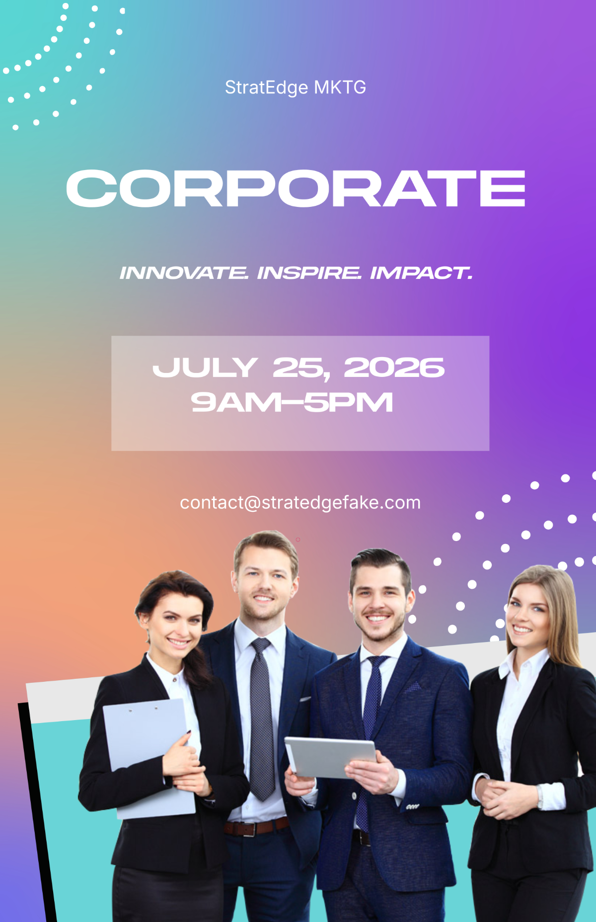 Free Cool Corporate Poster Template