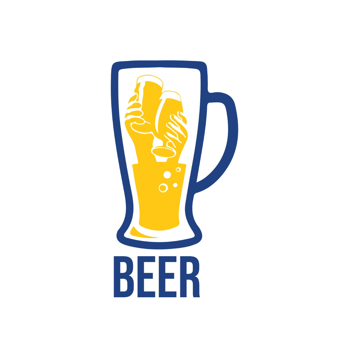 Free Beer Logo Clipart Design Template