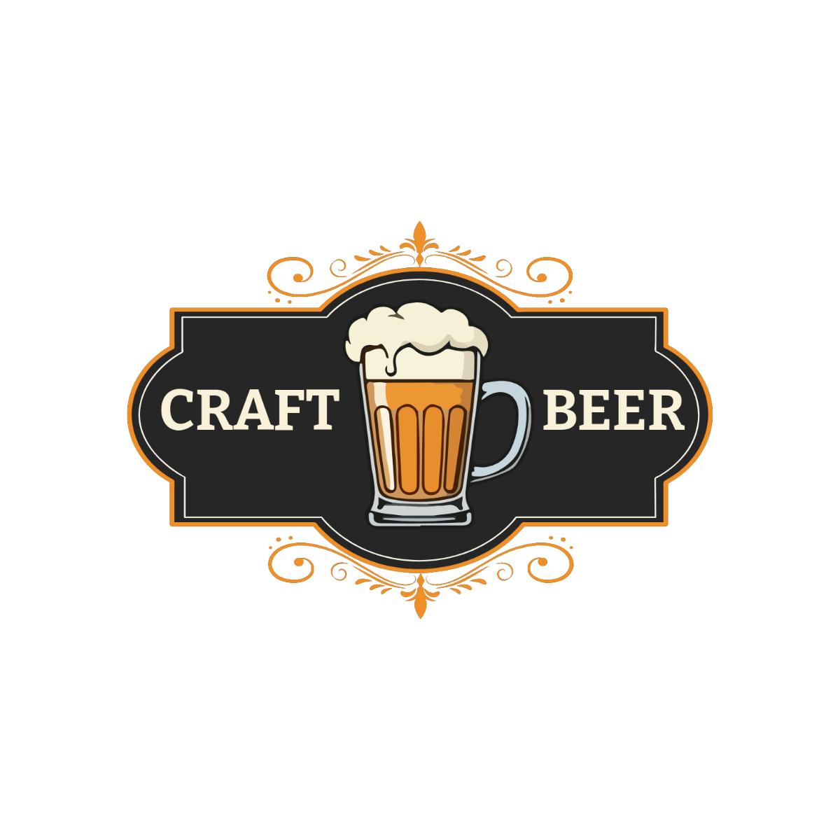 Free Craft Beer Clipart Template