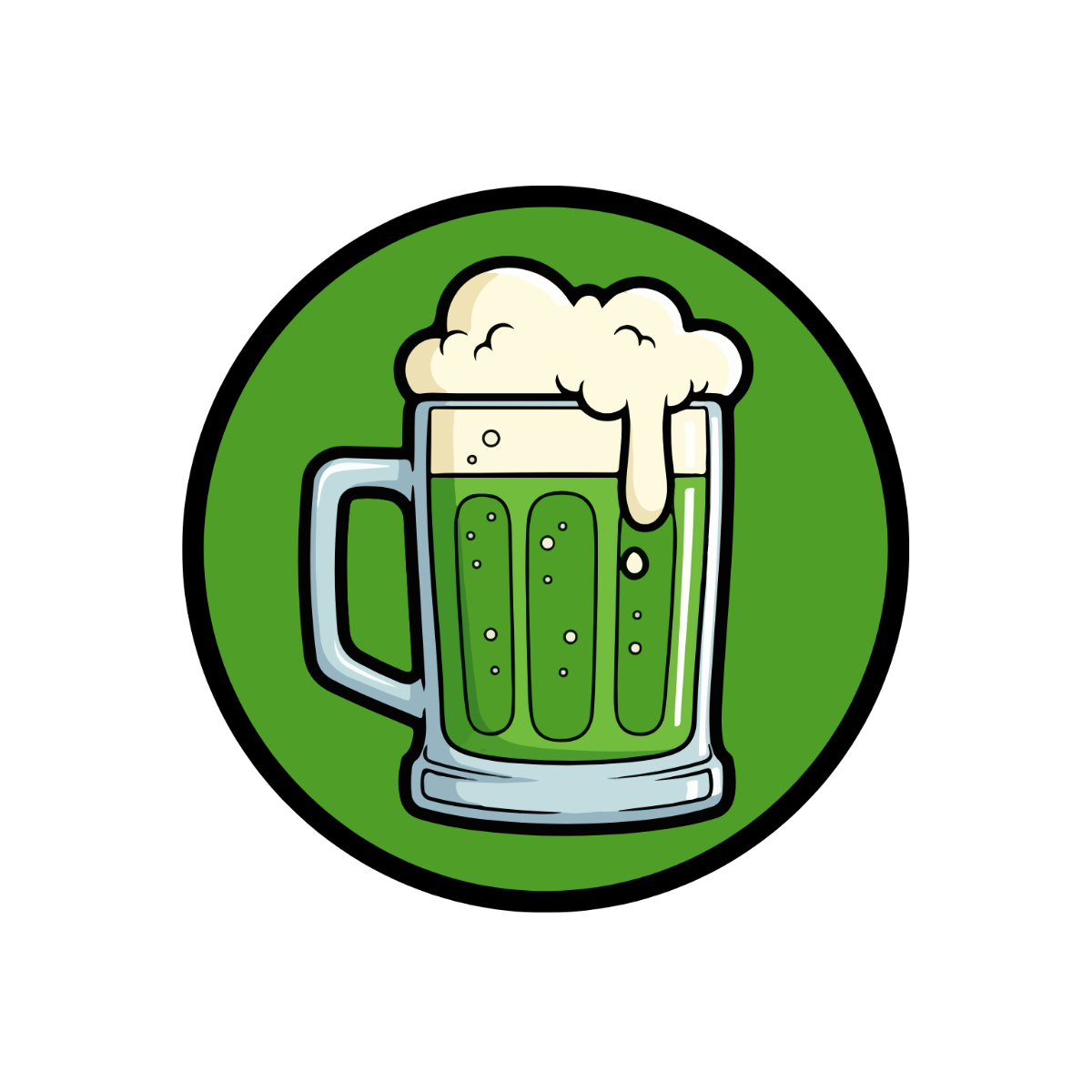 Free Colorful Beer Foam Clipart Template