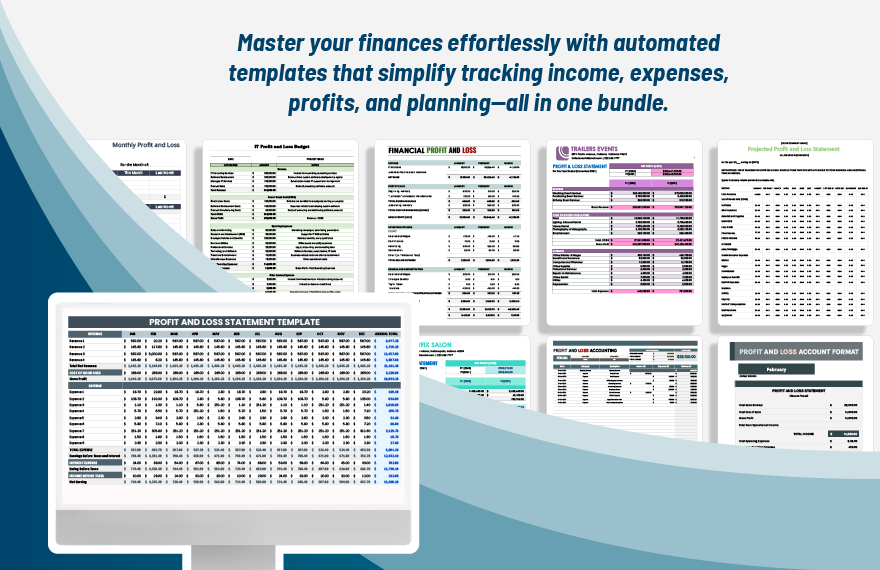 20+ Profit and Loss Template Bundle