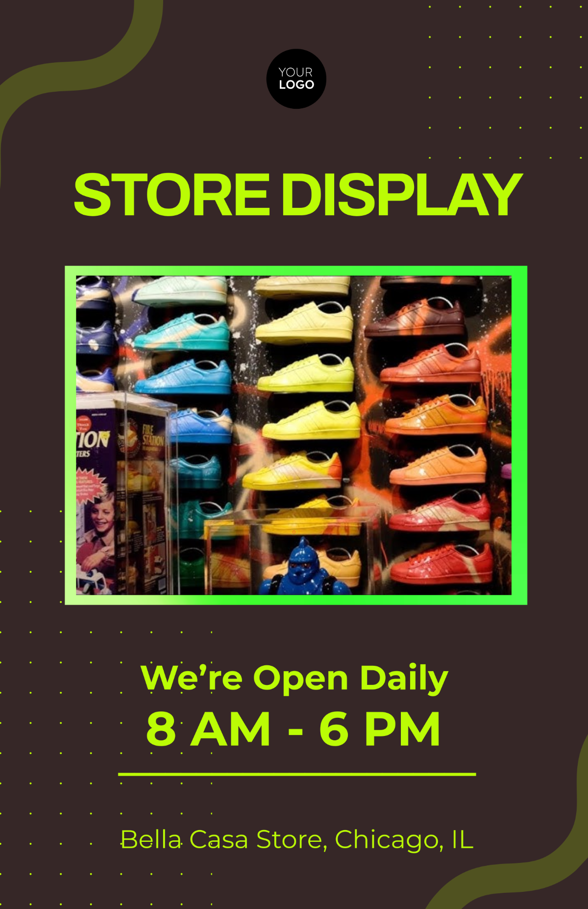 Free Store Display Poster Template