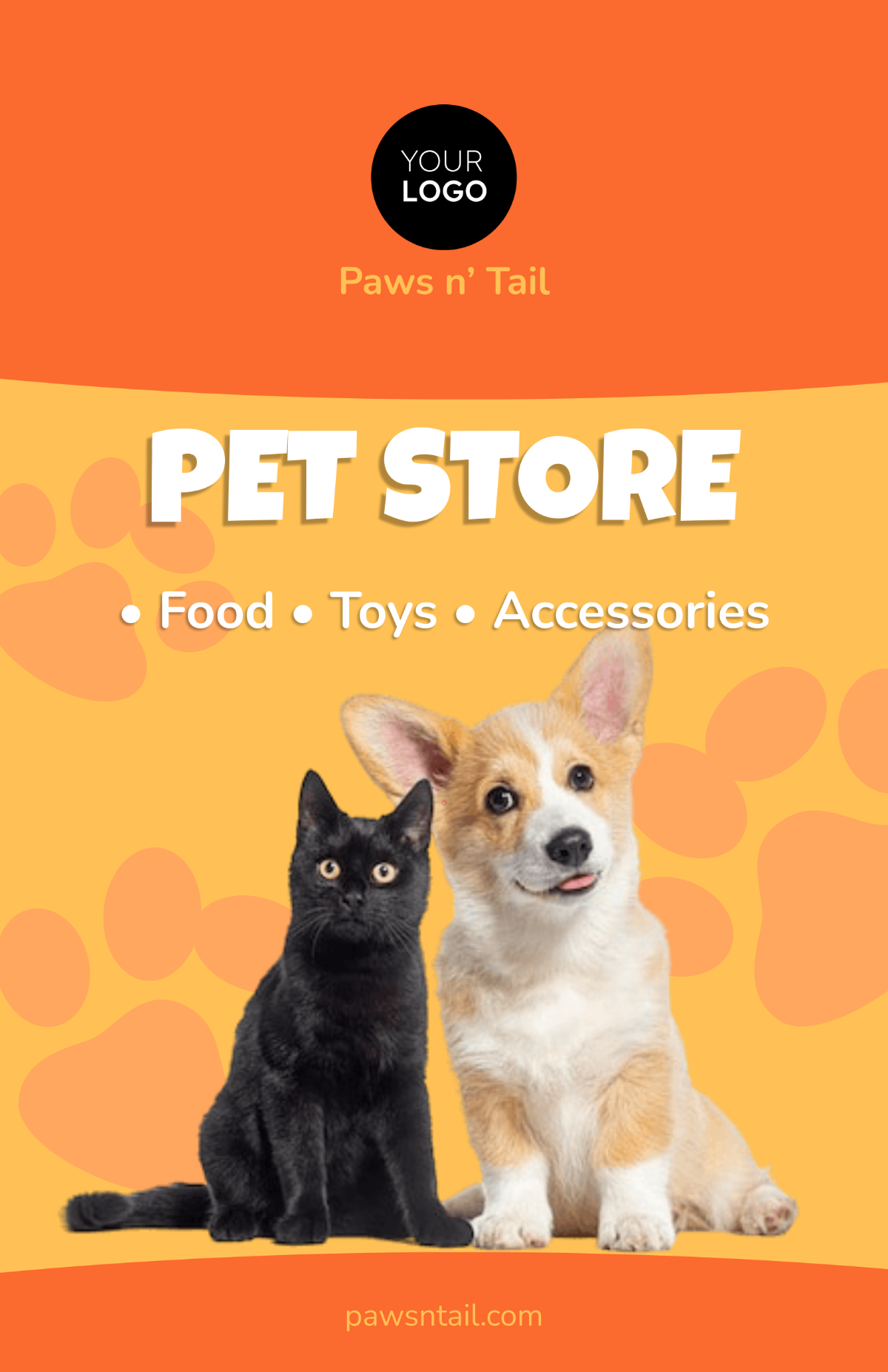 Free Pet Store Poster Template