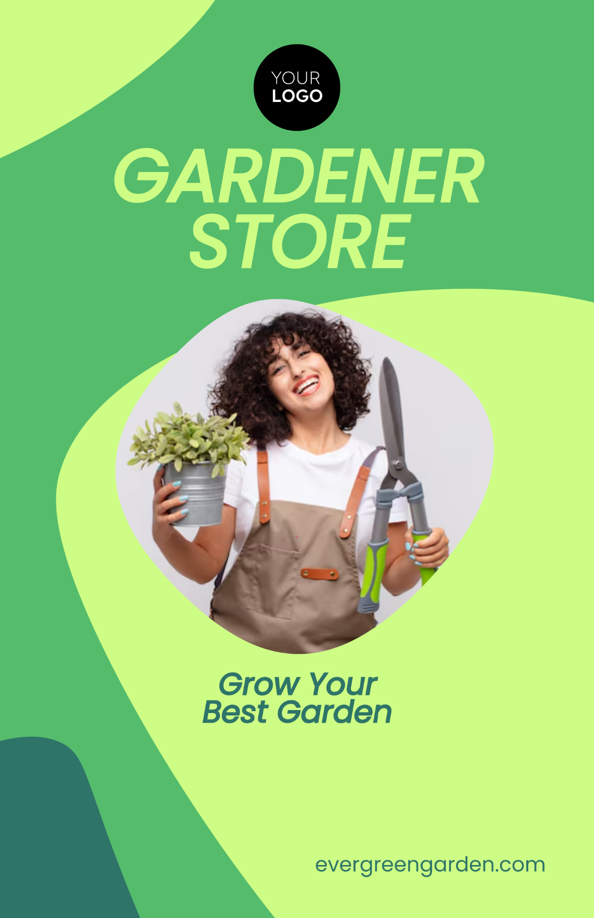 Free Gardener Store Poster Template