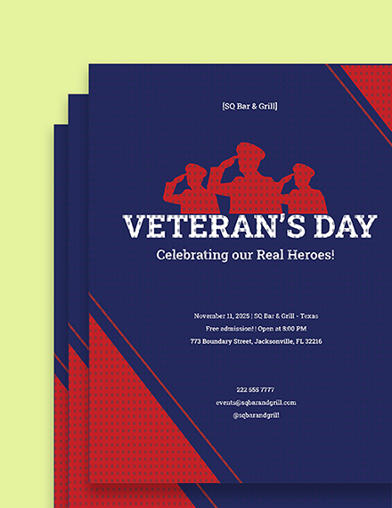 veterans day flyer printable