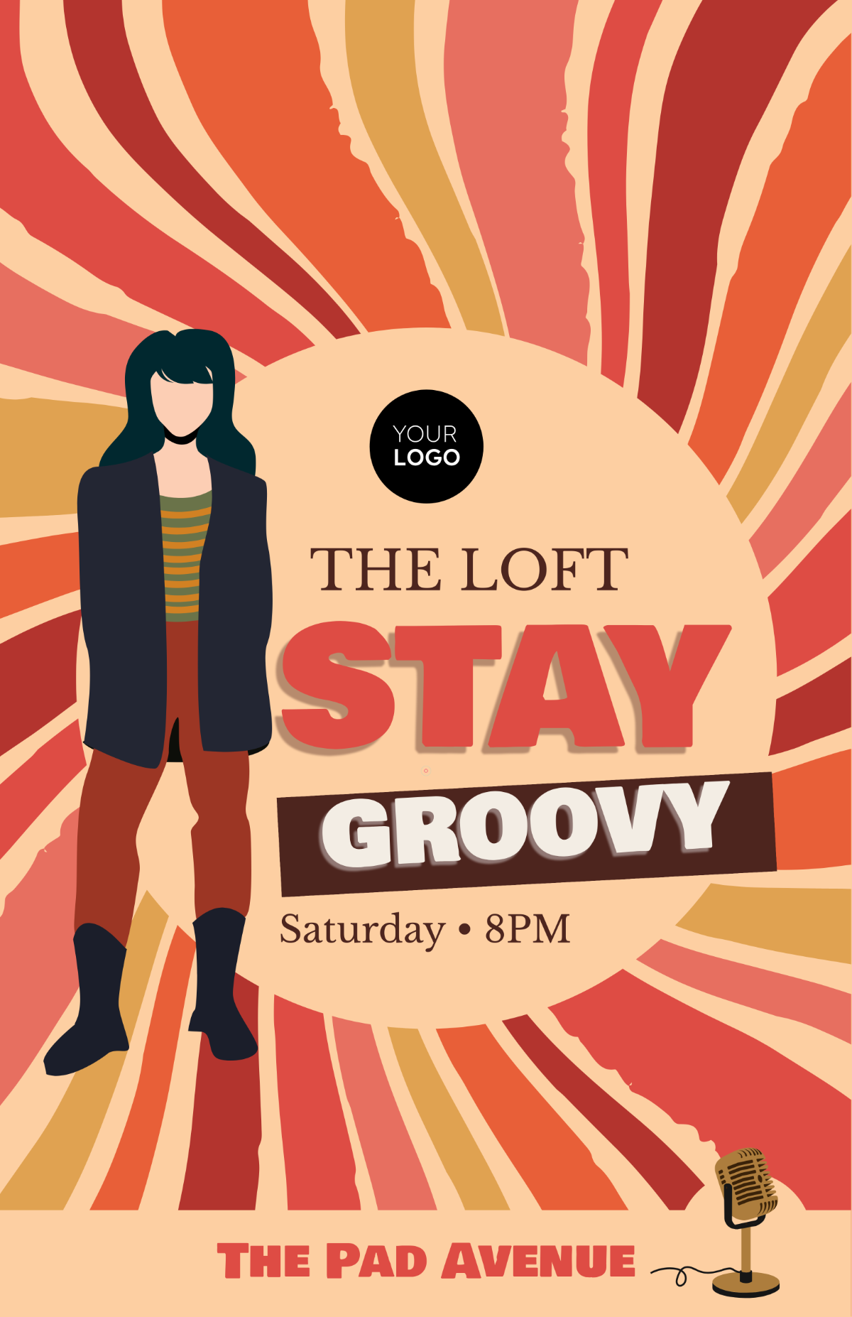 Free Vintage 70s Poster Template