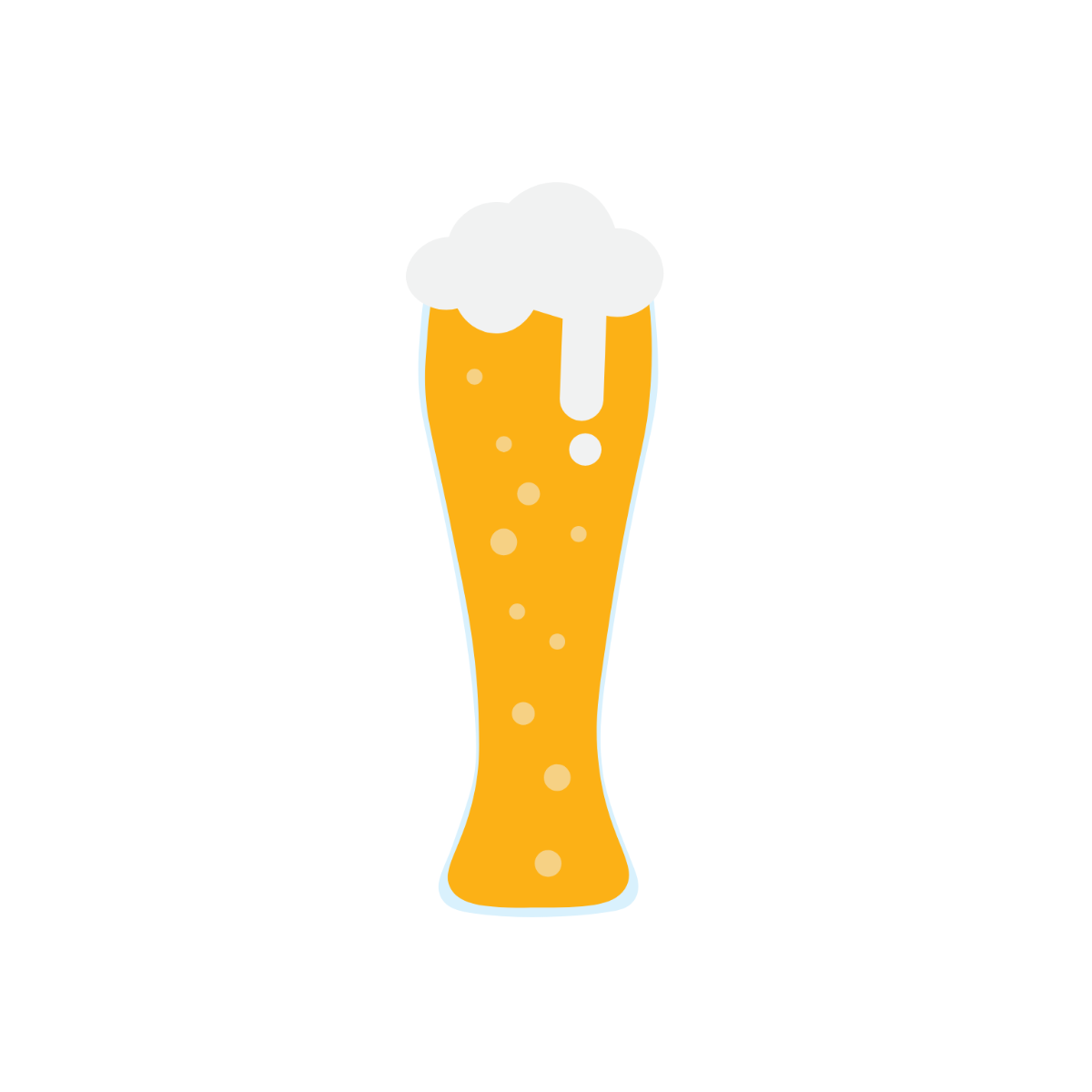 Free Beer Glass Clipart Template