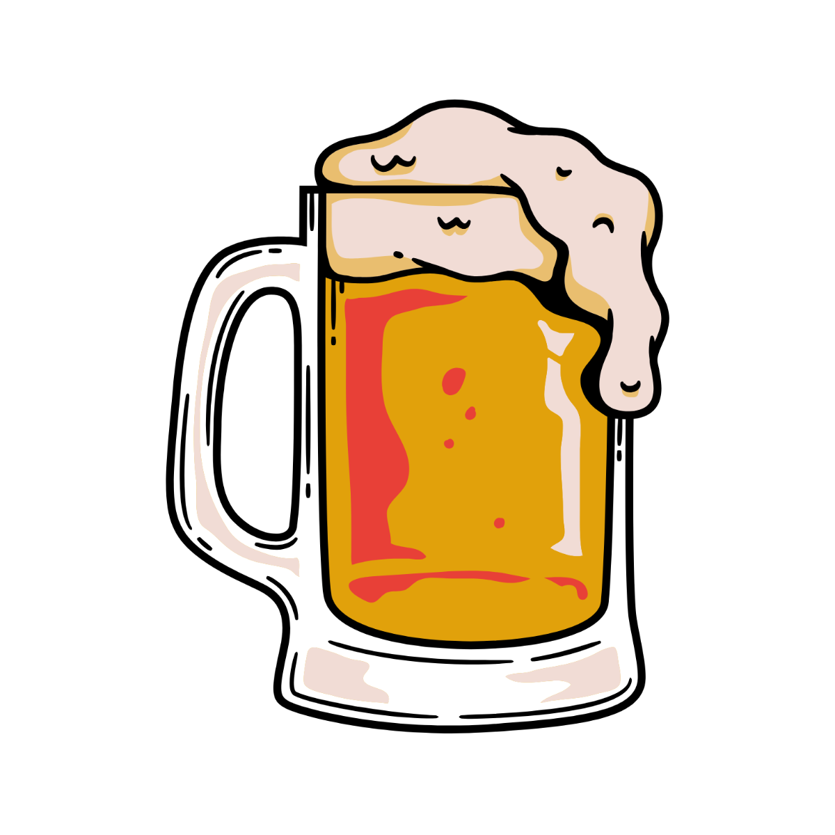 Free Beer Clipart Template
