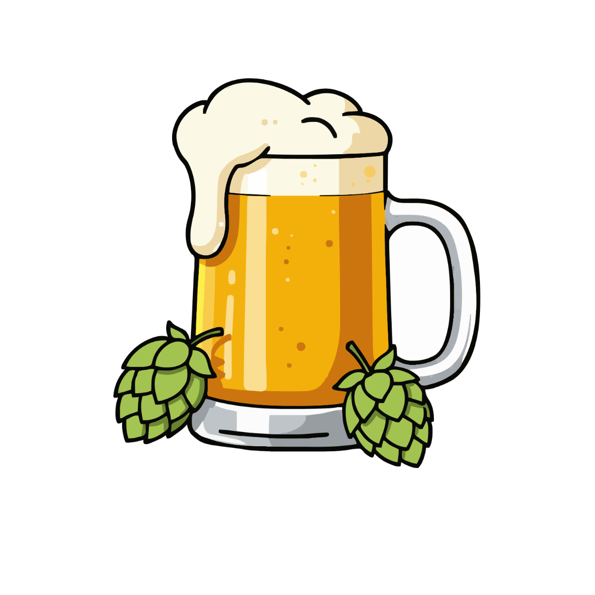 Free Beer Hops Clipart Template