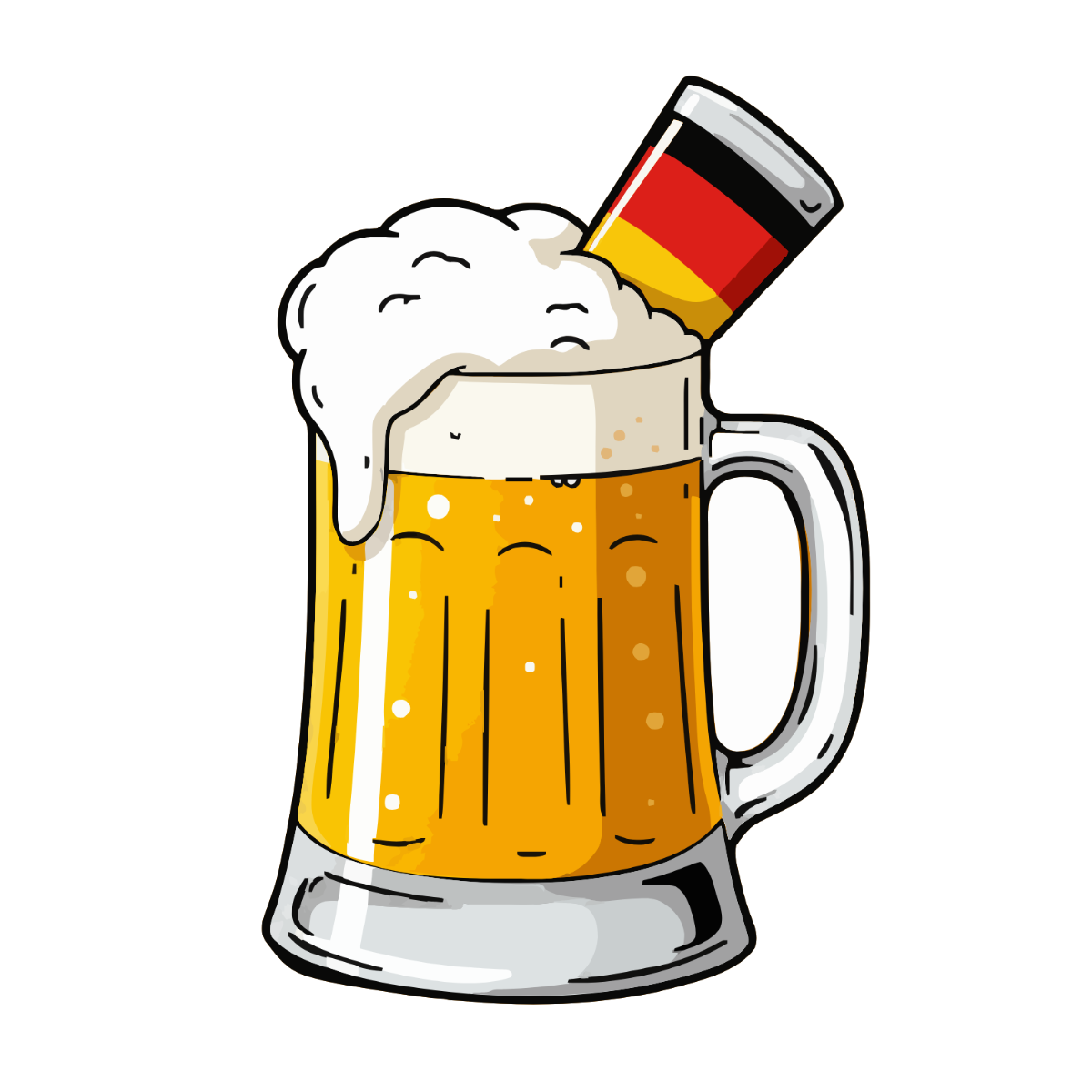 Free German Beer Clipart Template
