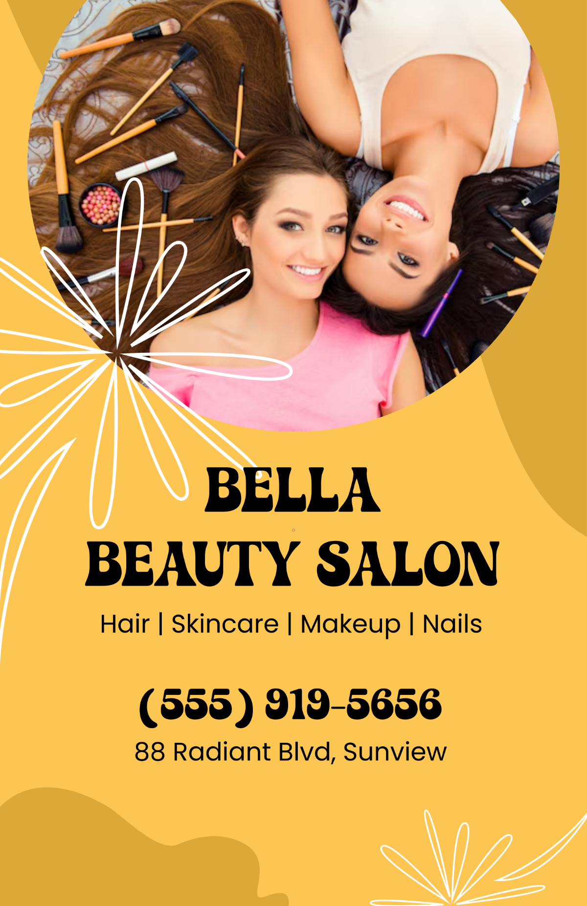 Free Beautiful Salon Poster Background Template