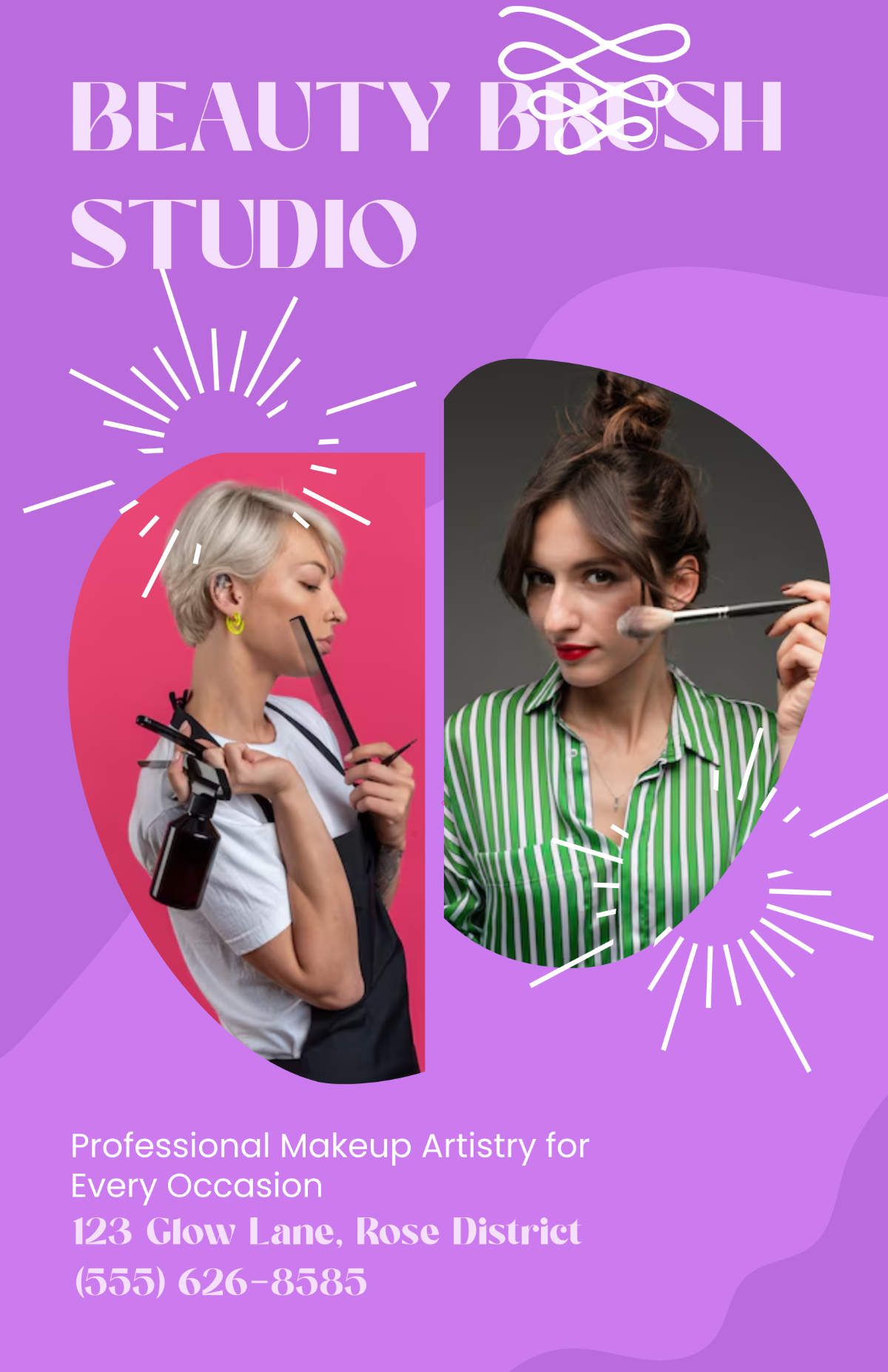 Free Salon Poster for Makeup Artists Template