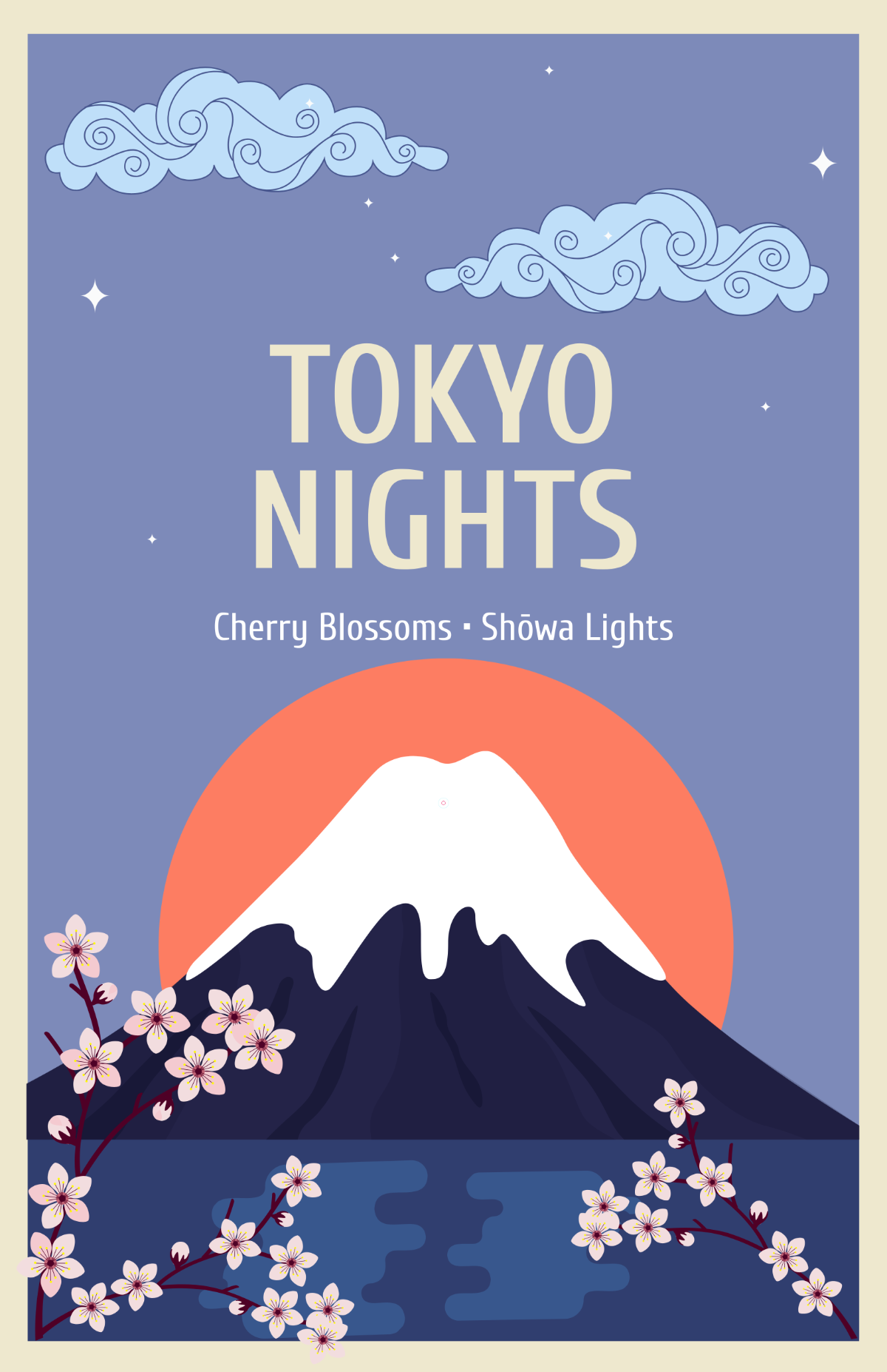 Free Vintage Japanese Poster Template