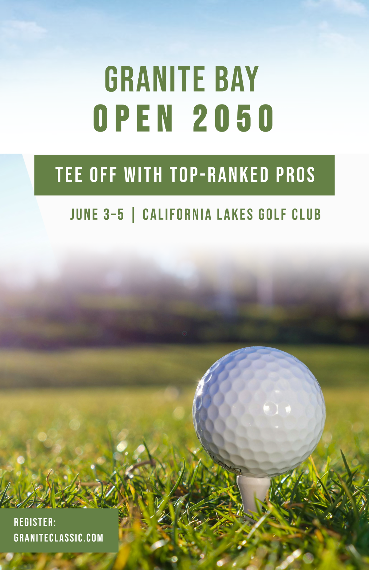 Free Golf Sports Poster Template