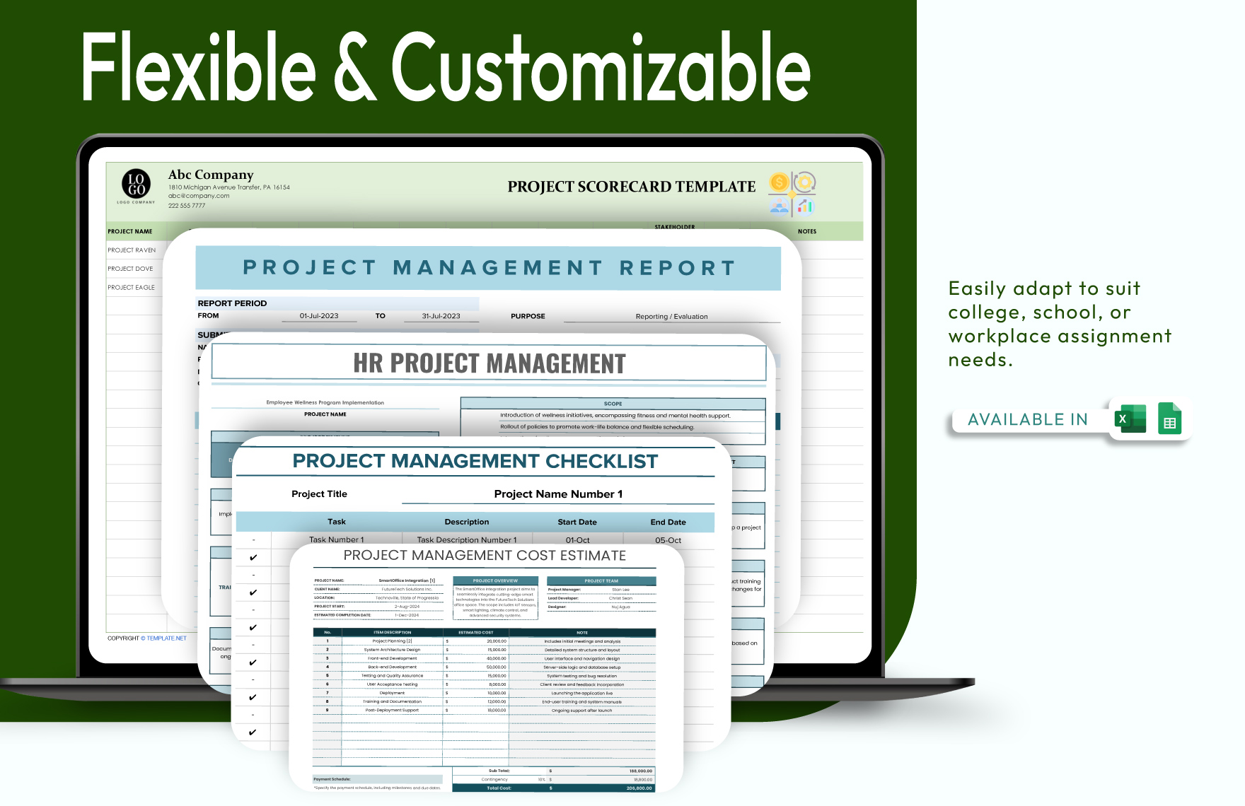 30+ Project Management Template Bundle