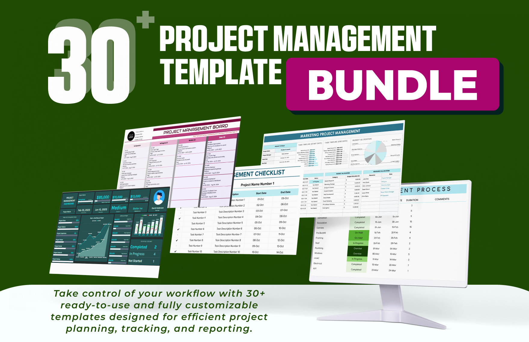 30+ Project Management Template Bundle