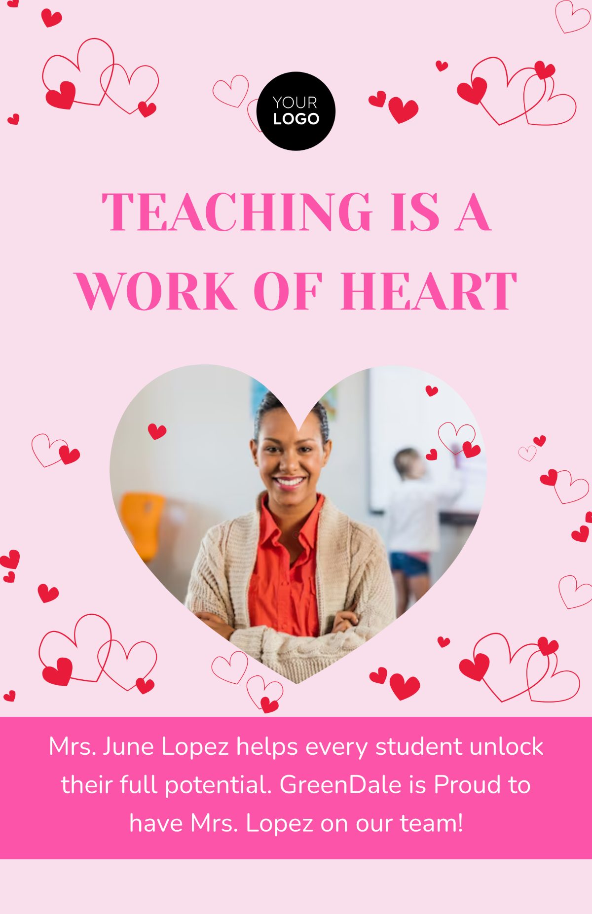 Free Education Teacher Poster Design Template