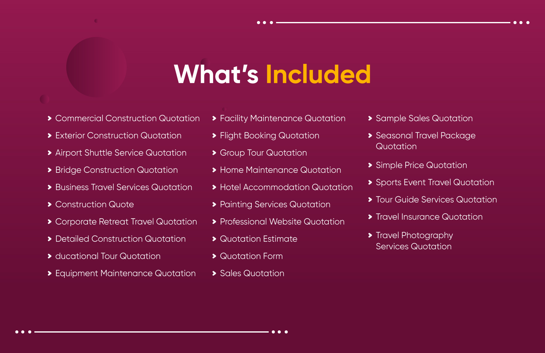 30+ Business Quotation Template Bundle