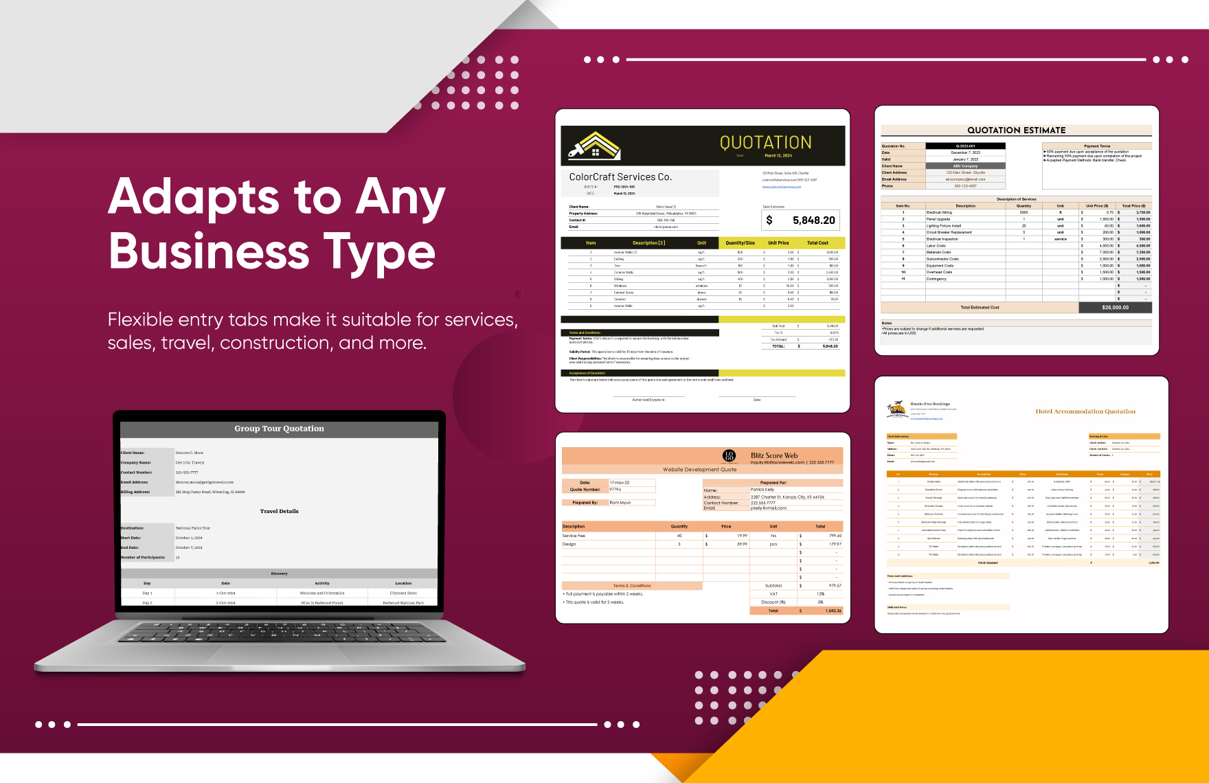 30+ Business Quotation Template Bundle