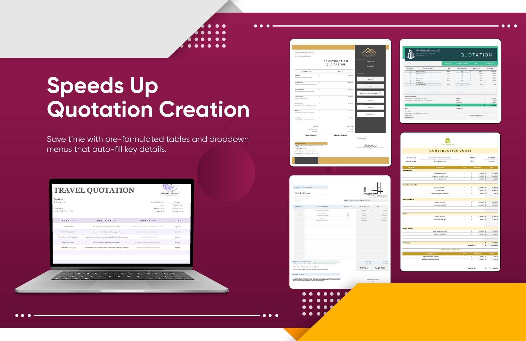 30+ Business Quotation Template Bundle