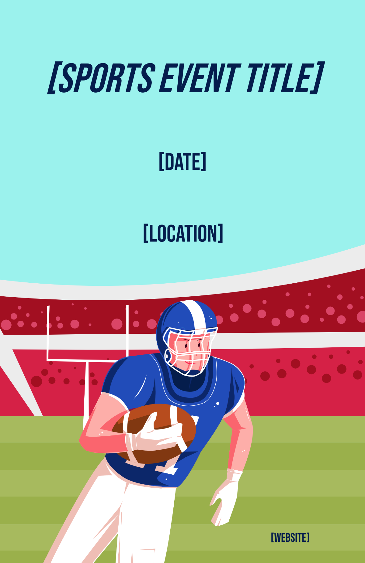 Free Blank Horizontal Sports Poster Template