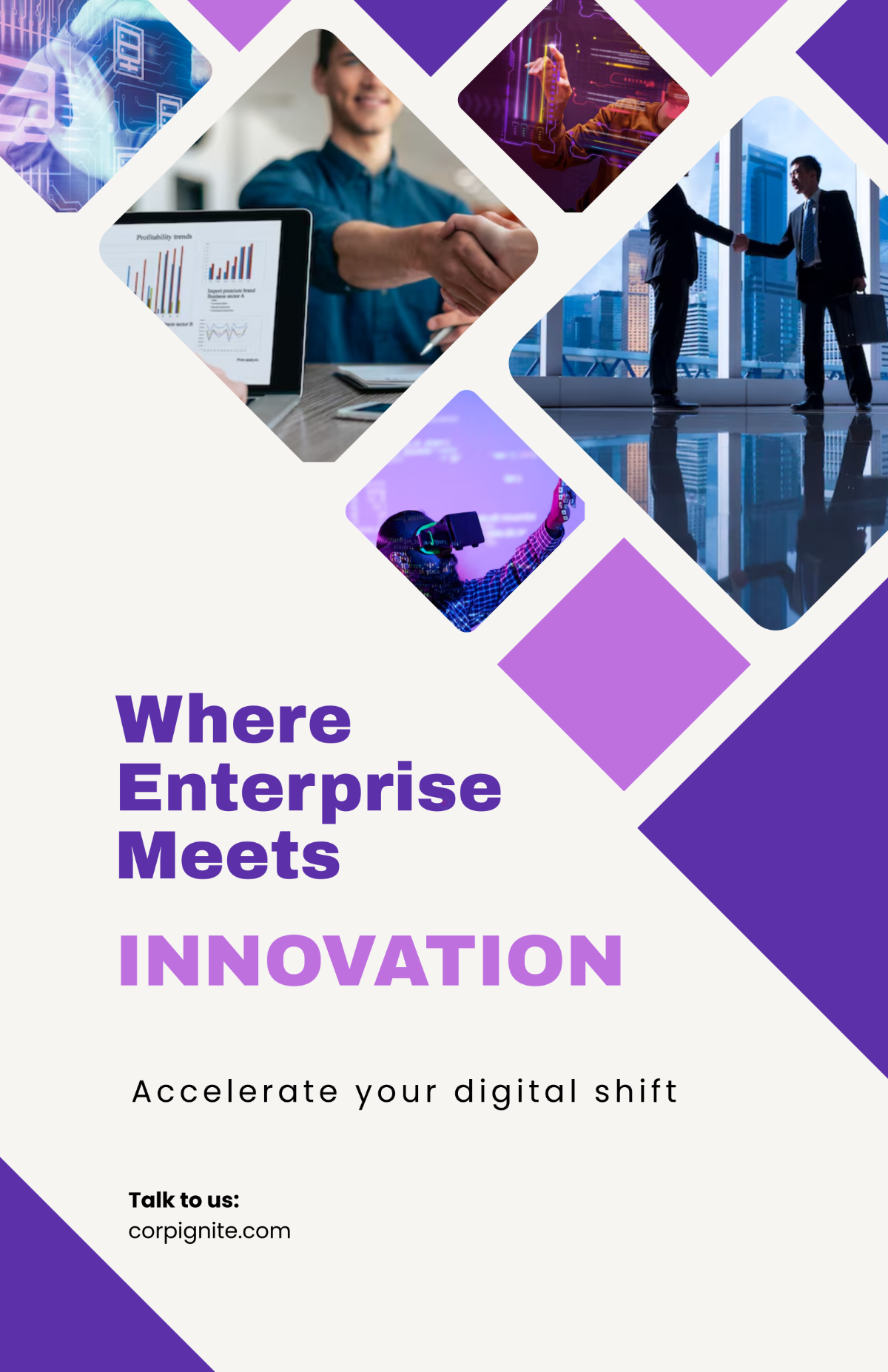 Free Startup IT Poster Template to Edit Online
