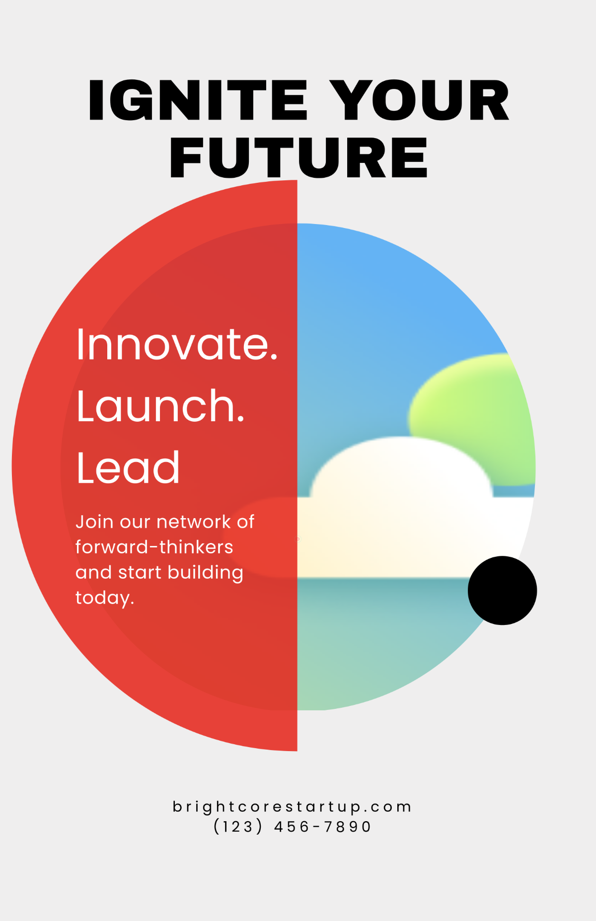 Free Corporate Startup Poster Template to Edit Online