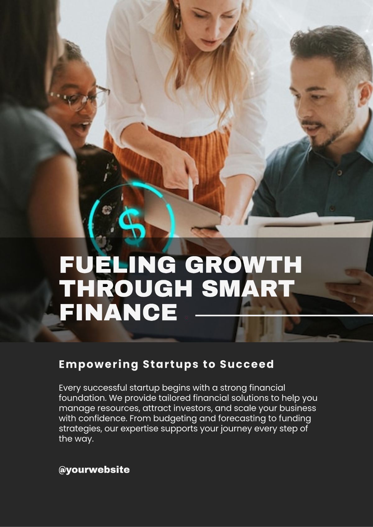 Free Startup Financial Poster Template to Edit Online