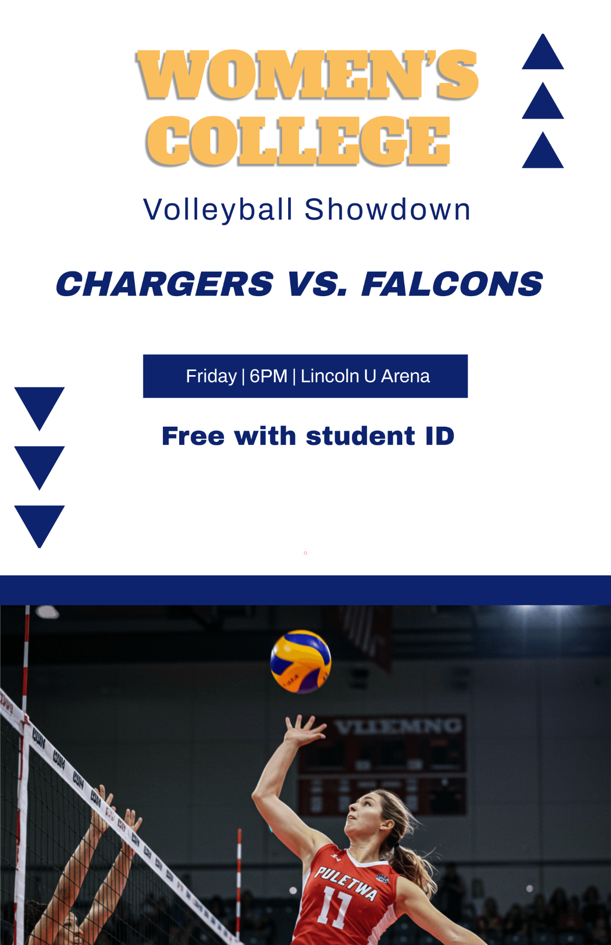 Free College Sports Poster Template