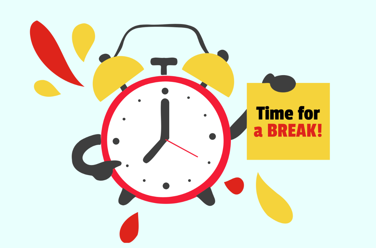 Free Short Break Time Design Template
