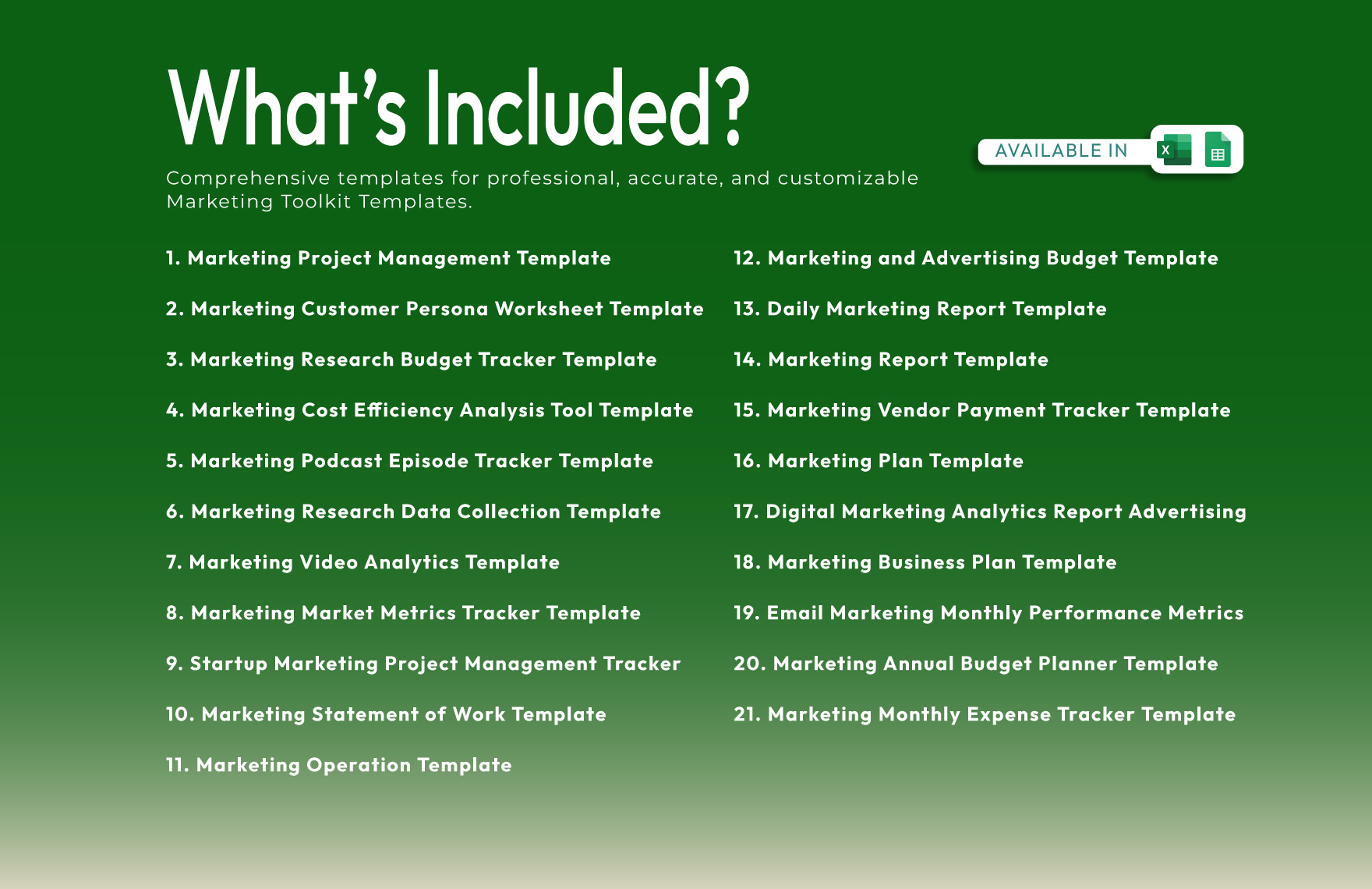 20+ Marketing Toolkit Template Bundle