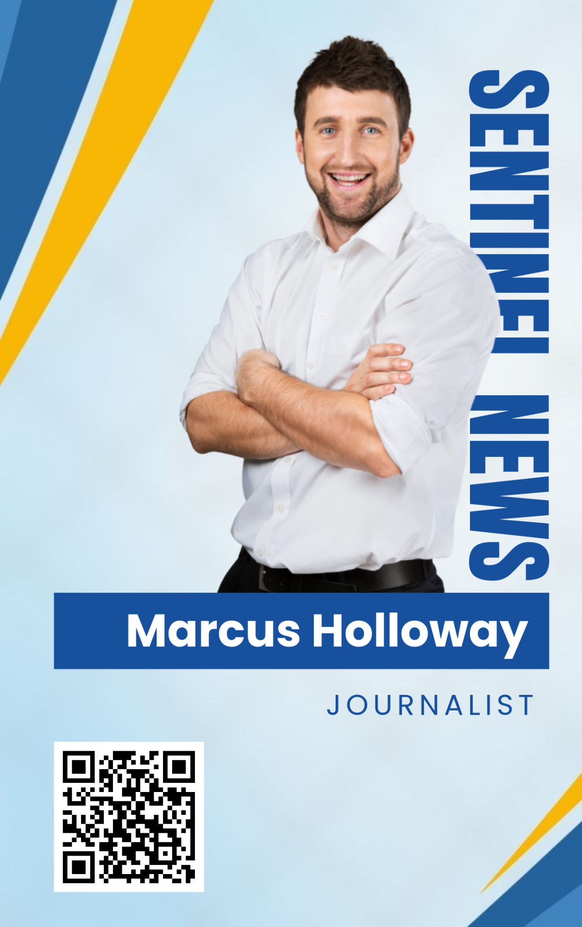 Free Journalist Press ID Badge Template