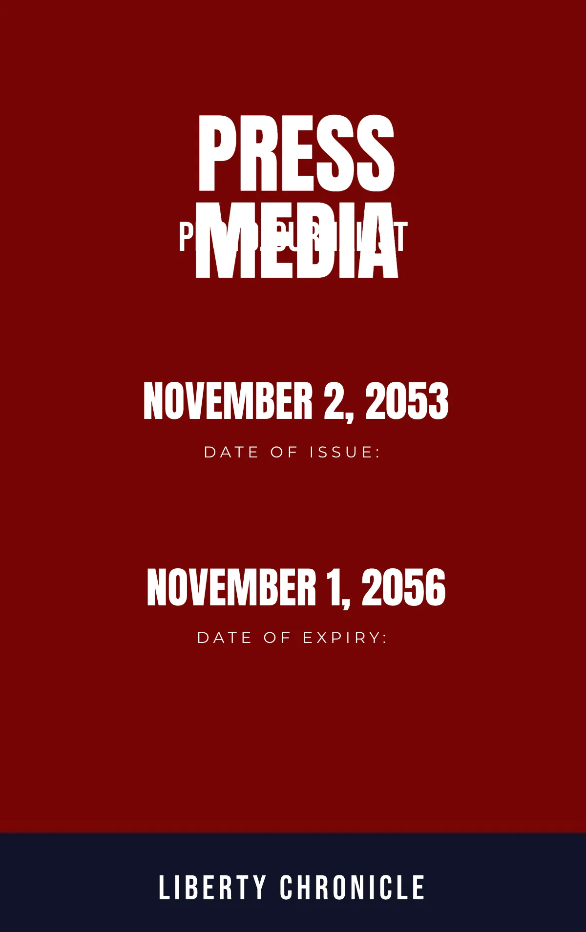 Free Custom Press ID Badge Template to Edit Online