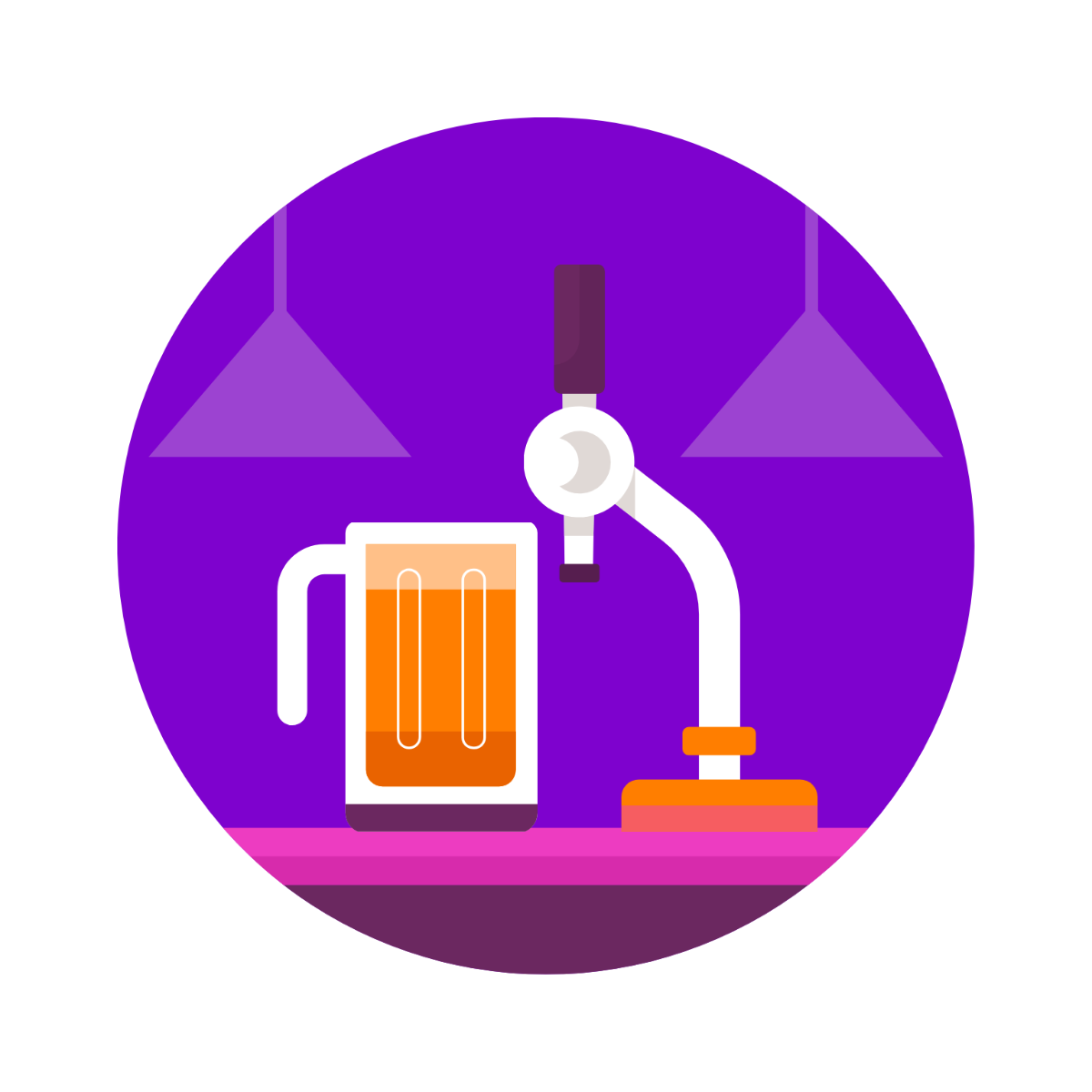 Free Modern Beer House Clipart Template