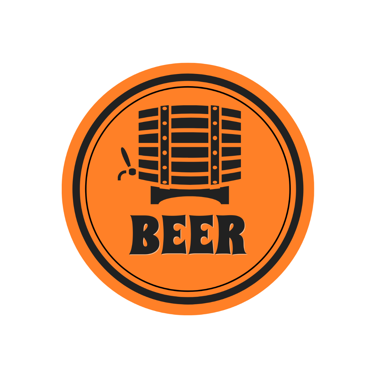 Free Blank Beer Coaster Clipart Template