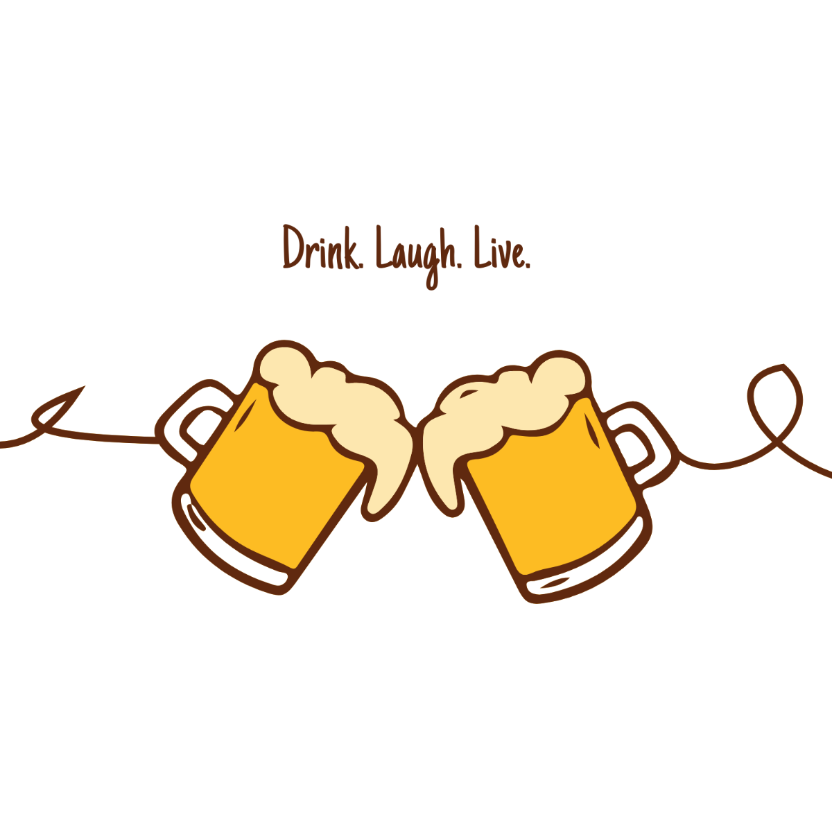 Free Beer Line Drawing Clipart Template