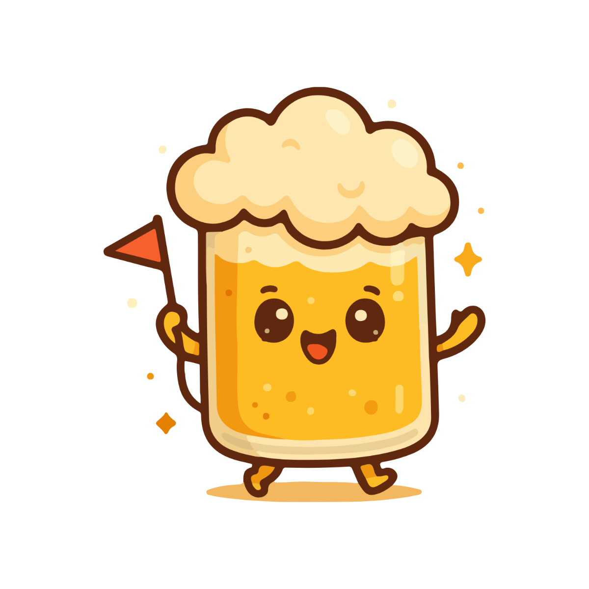Free Cute Beer Clipart Template