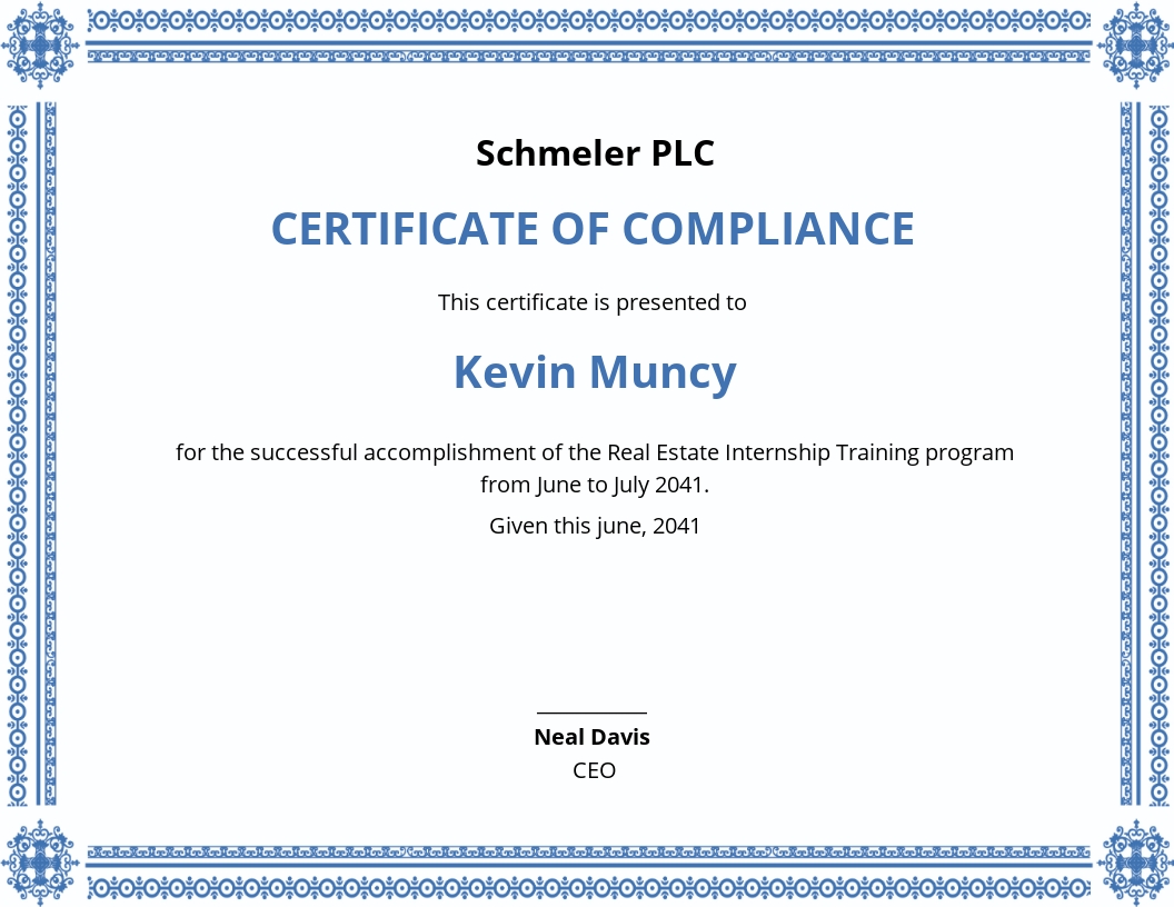 18+ FREE Real Estate Certificate Templates [Customize & Download