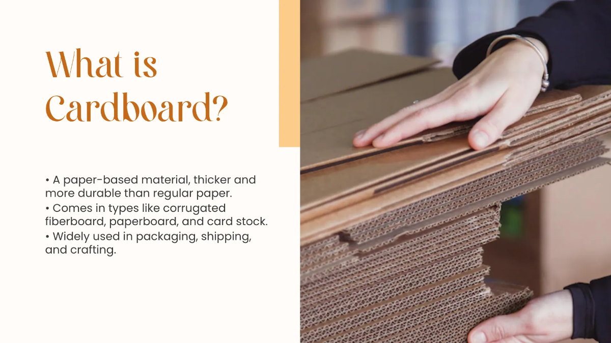 Free Cardboard Presentation Template to Edit Online